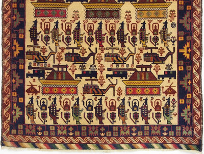 Warrug Kriegsteppich aus Afghanistan 180 x 115 Teppiche Orientbazar   