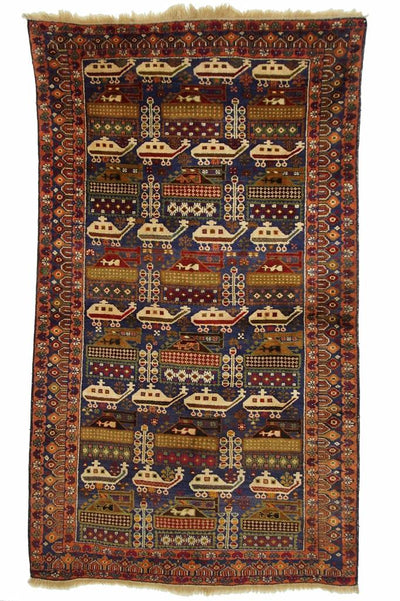 Warrug Kriegsteppich aus Afghanistan 195 x 111 Teppiche Orientbazar   