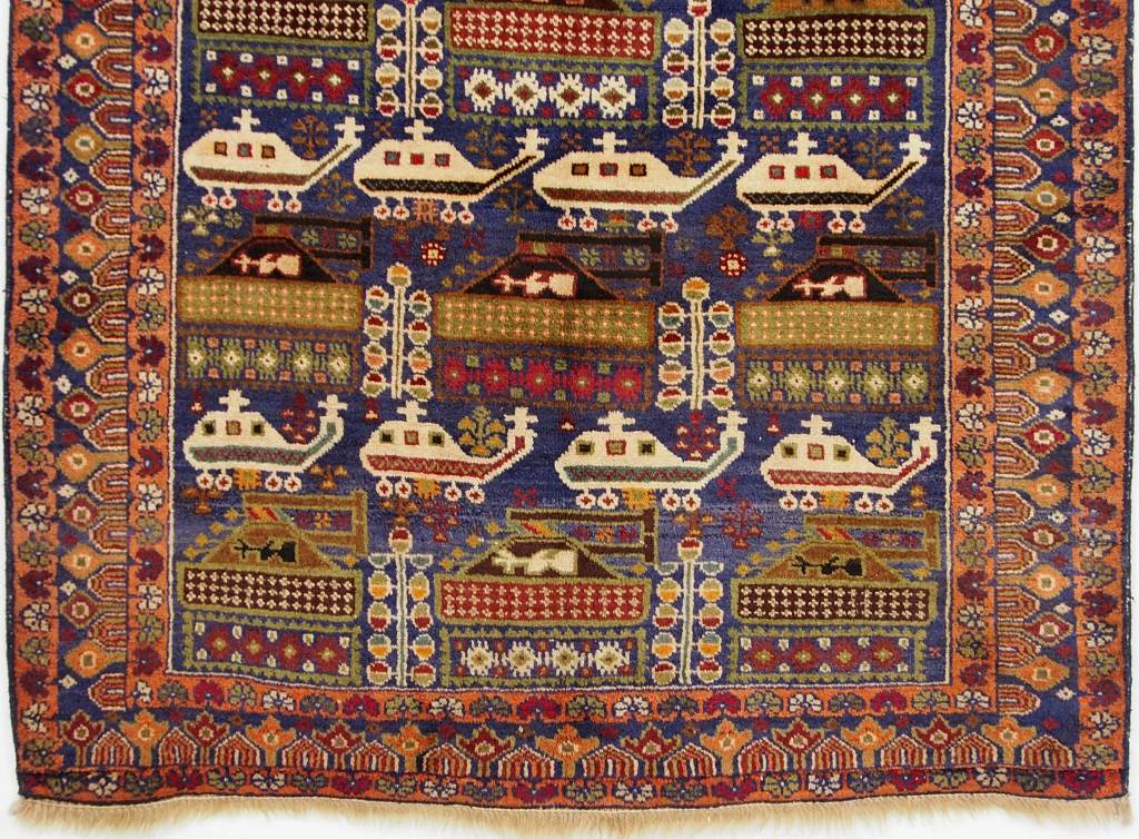 Warrug Kriegsteppich aus Afghanistan 195 x 111 Teppiche Orientbazar   