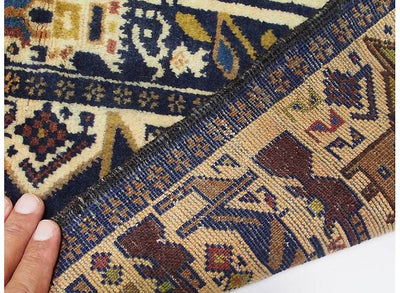 Alikhoja Kriegsteppich aus Afghanistan 220 x 122 Teppiche Orientbazar   