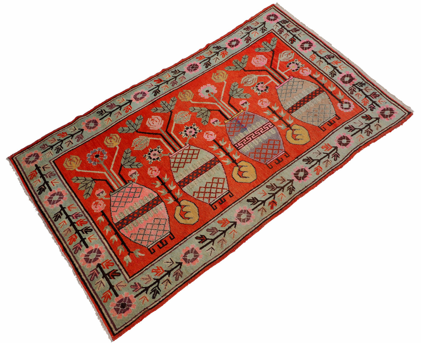 Antik Khotan Samarkand Orientteppich 260 x 150 Teppiche Orientbazar   