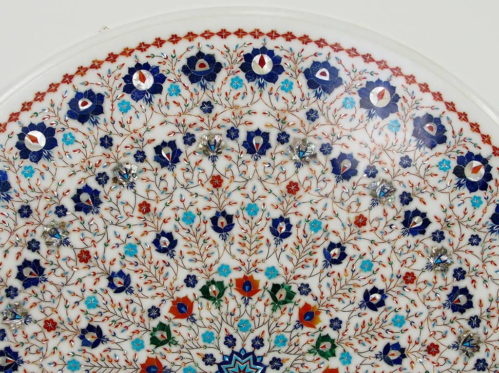 Pietra Dura Wohnzimmertisch aus Marmor Tische Orientbazar   