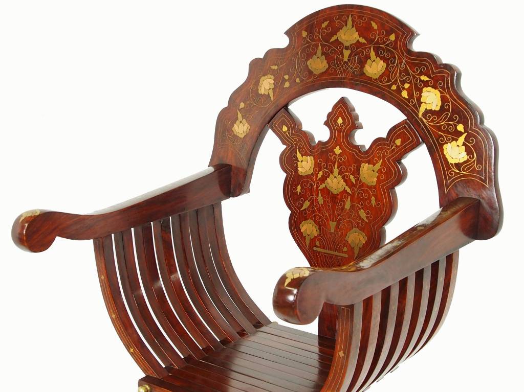 Antik Orient Savonarola Stuhl Stühle Orientbazar   