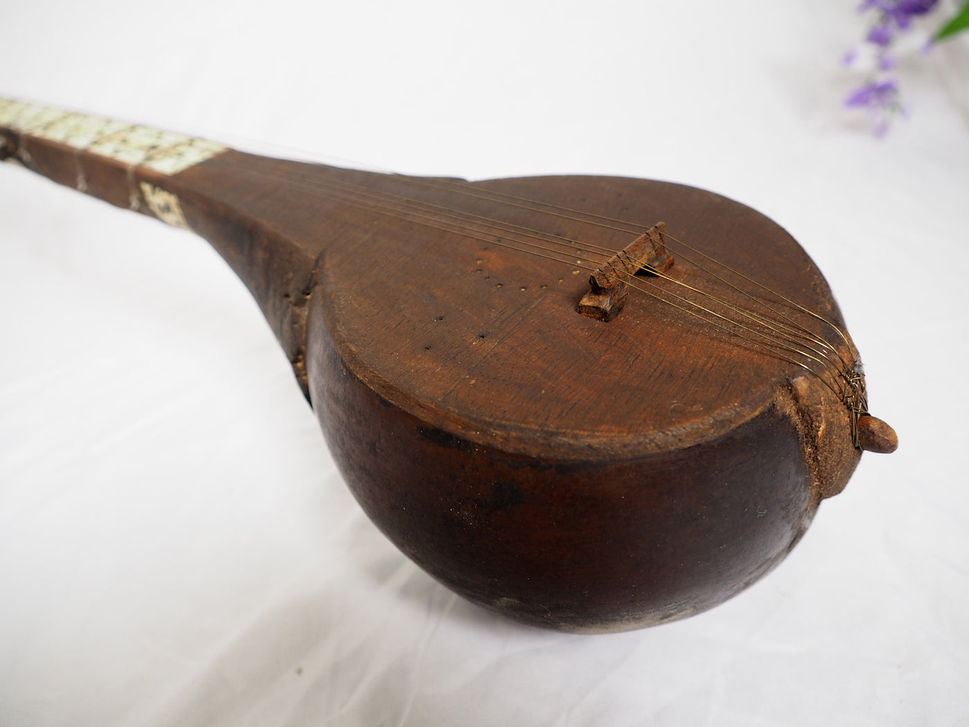 Antike Tanbur aus Afghanistan Musikinstrument Orientbazar   