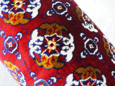 Oriental velvety soft Majlis Afghan carpet Bolster pillow cushion