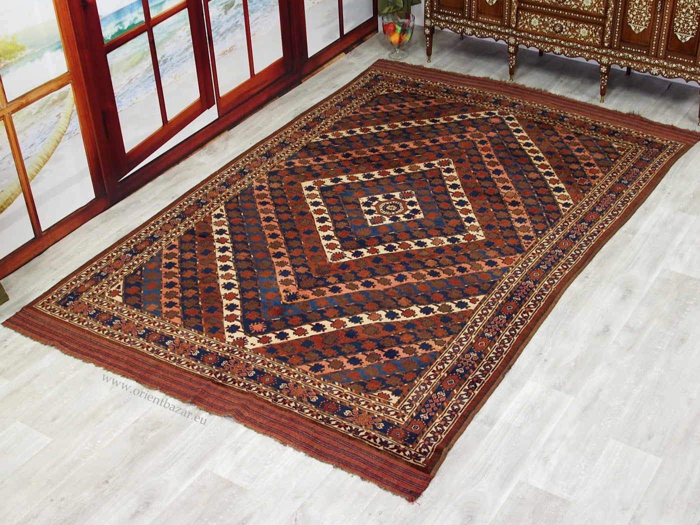 320x210 cm  Turkmenische Bashir Nomaden Teppich Turkmen orientteppich Nr:129  Orientsbazar   