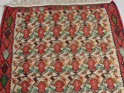 390x85 cm antik orient Teppich kaukasische Nomaden Sanne kelim Läufer kilim Flur teppich Nr:444  Orientsbazar   