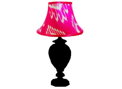 extravagant orient Uzbek Ikat stoff Schirm Lampenschirm Leuchtenschirm lampshade Pink No:A  Orientsbazar   