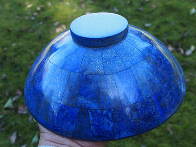 Extravagant Royal blau echt Lapis lazuli Schale Teller  aus Afghanistan S/17  Orientsbazar   