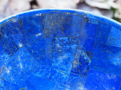 Extravagant Royal blau echt Lapis lazuli Schale Teller  aus Afghanistan S/17  Orientsbazar   