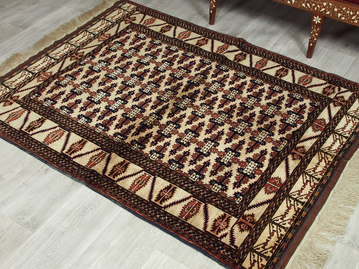 160x120 cm super-feine Qualität Seiden Afghan orientteppich Silk Carpet Nr:30 Teppiche Orientsbazar   