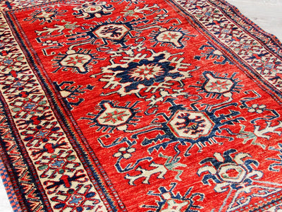 150x102 cm kaukasische kazak Afghan orientteppich kazakh rug Carpet ziegler Nr:x-53  Orientsbazar   