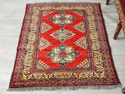112x87 cm kaukasische kazak Afghan orientteppich kazakh rug Carpet ziegler Nr:x515  Orientsbazar   