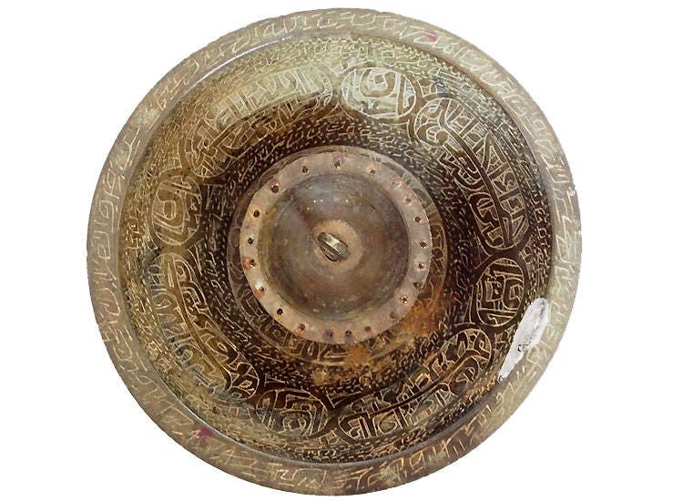 Antik islamische Messing Magische Schale  aus Afghanistan Nr:4  Orientsbazar   
