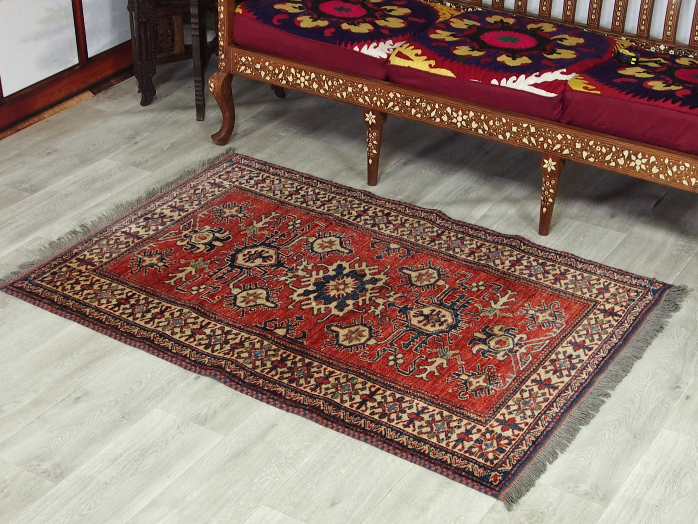 150x102 cm kaukasische kazak Afghan orientteppich kazakh rug Carpet ziegler Nr:x-53  Orientsbazar   