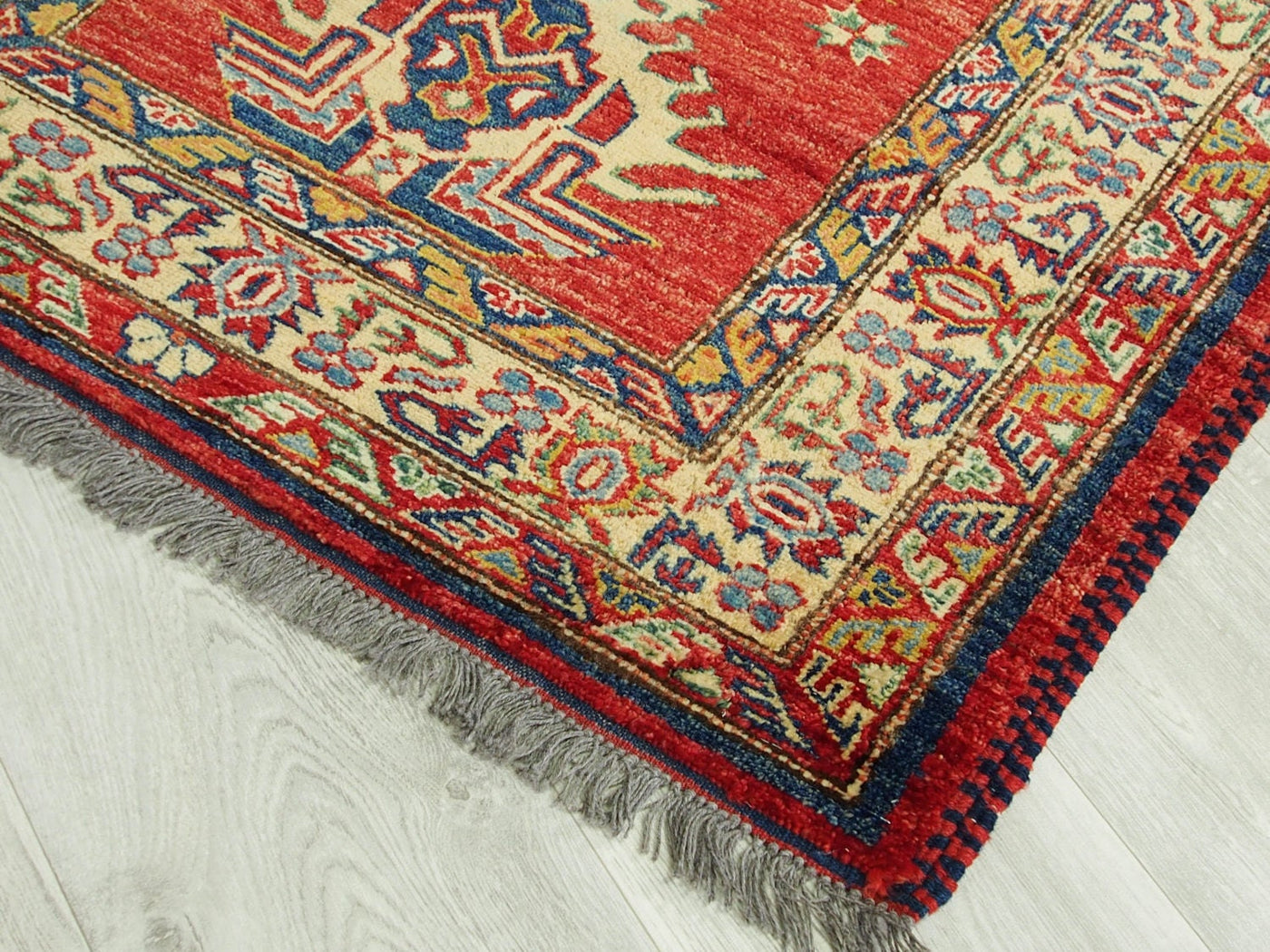 126x92 cm kaukasische kazak Afghan orientteppich kazakh rug Carpet ziegler Nr:522  Orientsbazar   
