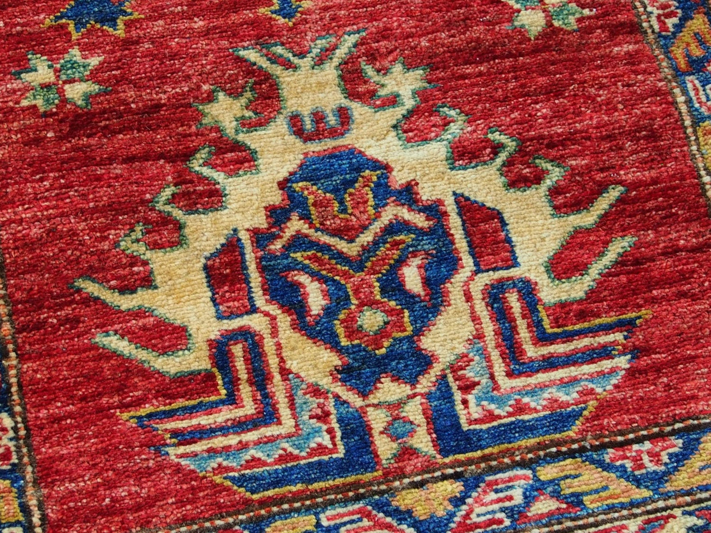 126x92 cm kaukasische kazak Afghan orientteppich kazakh rug Carpet ziegler Nr:522  Orientsbazar   