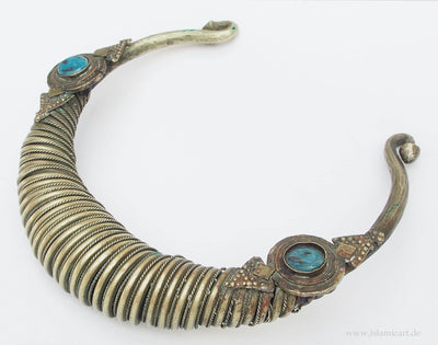 antik nomaden Afghan necklace Spiral-Halsreifen Kette swat kalash Nuristan Nr-17/6  Orientsbazar   