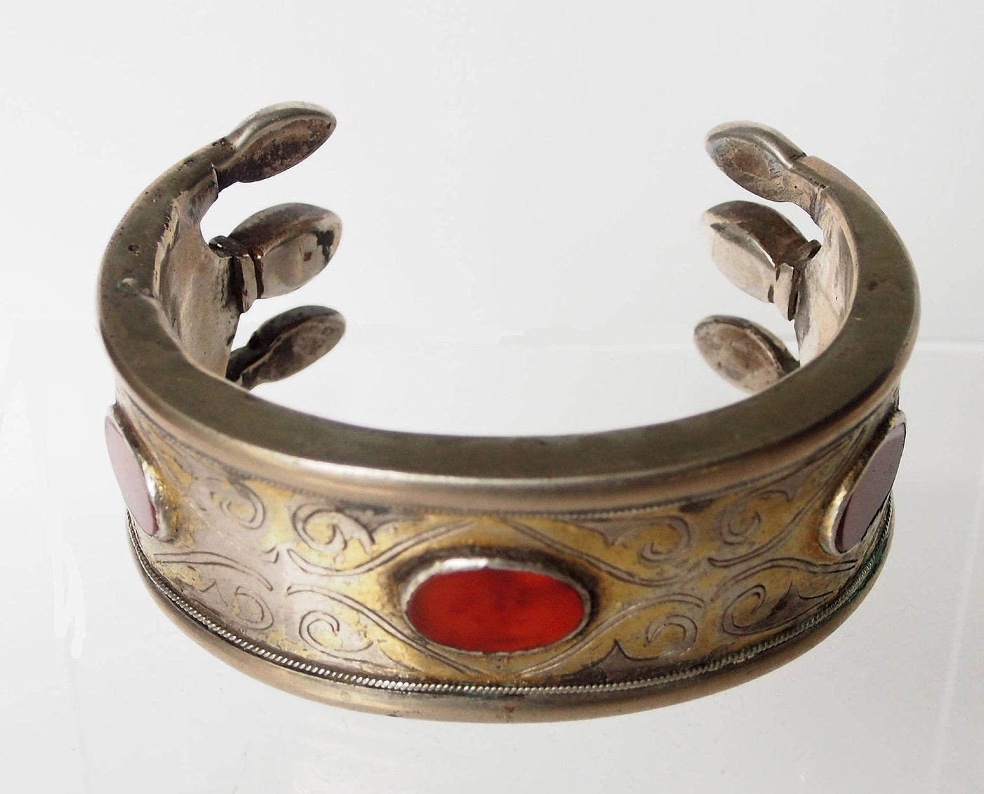 antik Turknemische Silber Karneol  Armreifen Talisman armband   Nr-17/505 armreifen Orientsbazar   
