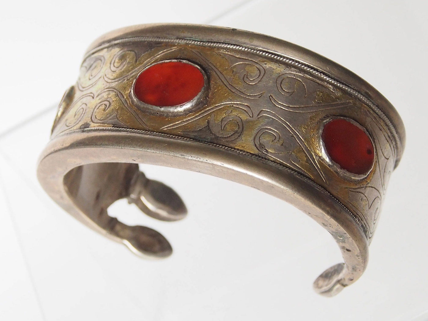 antik Turknemische Silber Karneol  Armreifen Talisman armband   Nr-17/505 armreifen Orientsbazar   