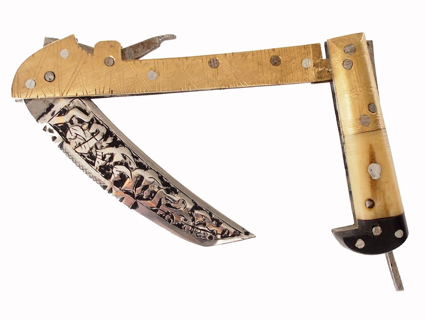 Messer Dolch choora dagger lohar Khybe messer Klappsense klappmesser Sense aus Afghanistan Pakistan  Nr:17/a  Orientsbazar   