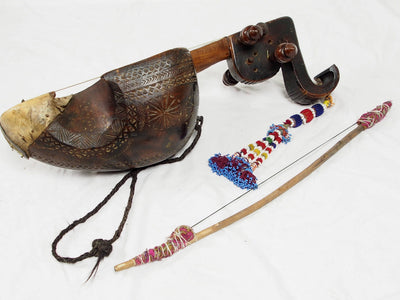 Antik Volksmusik Instrument Sarinda Ghichak Kurzhalsgeige Afghanistan Pakistan HH/1  Orientsbazar   