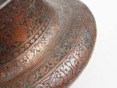 antik Massiv islamische Kupfer verzinnte Kupfer  schale Schüssel gefäß aus Afghanistan  19. Jh. Tas Nr:33  Orientsbazar   