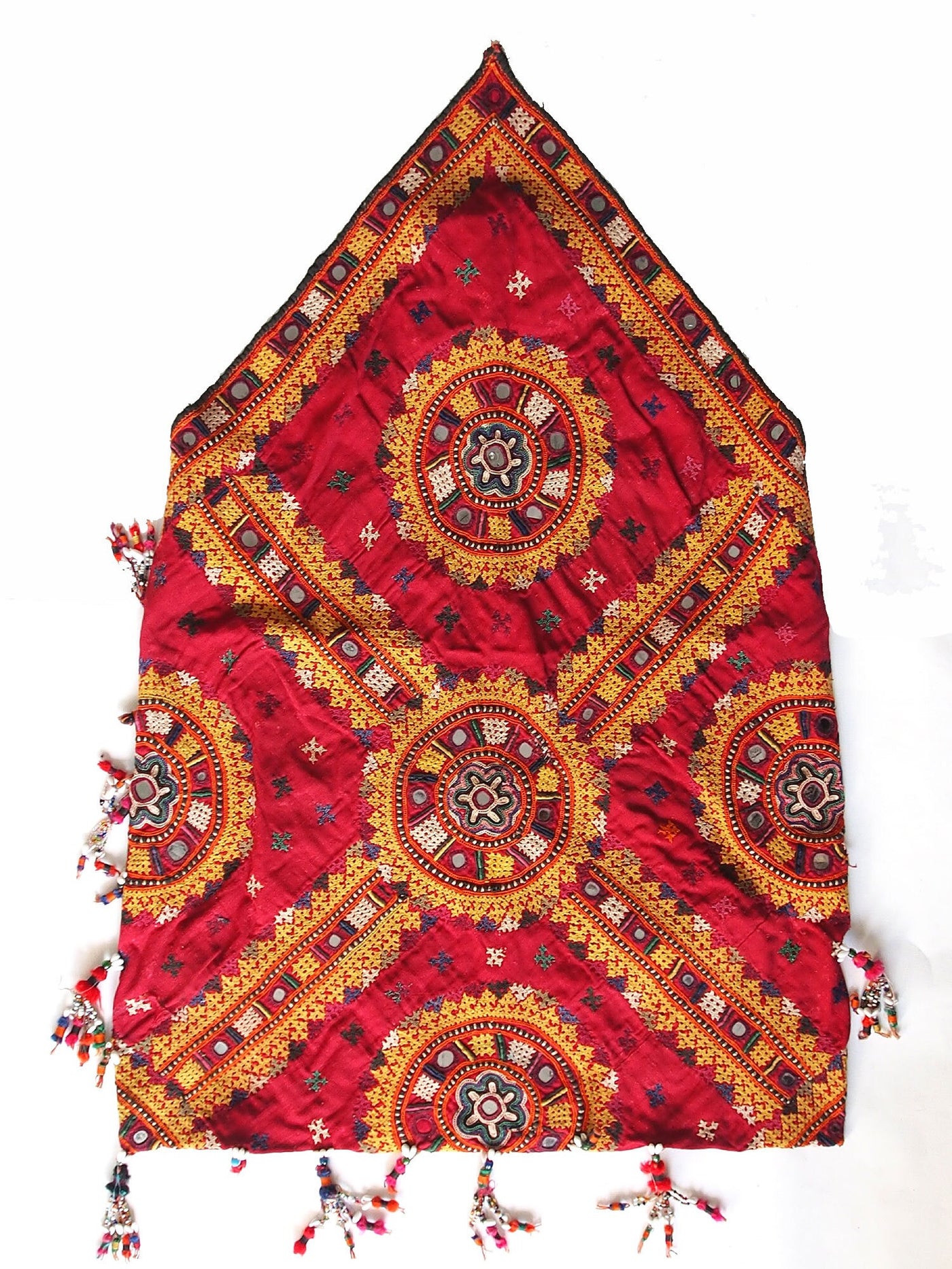 Antik islamische Korantasche seide handbestikt zusani koran quran Tasche Brottasche (Bokche) Mitgift Taschen Sindh  Pakistan18/B  Orientsbazar   