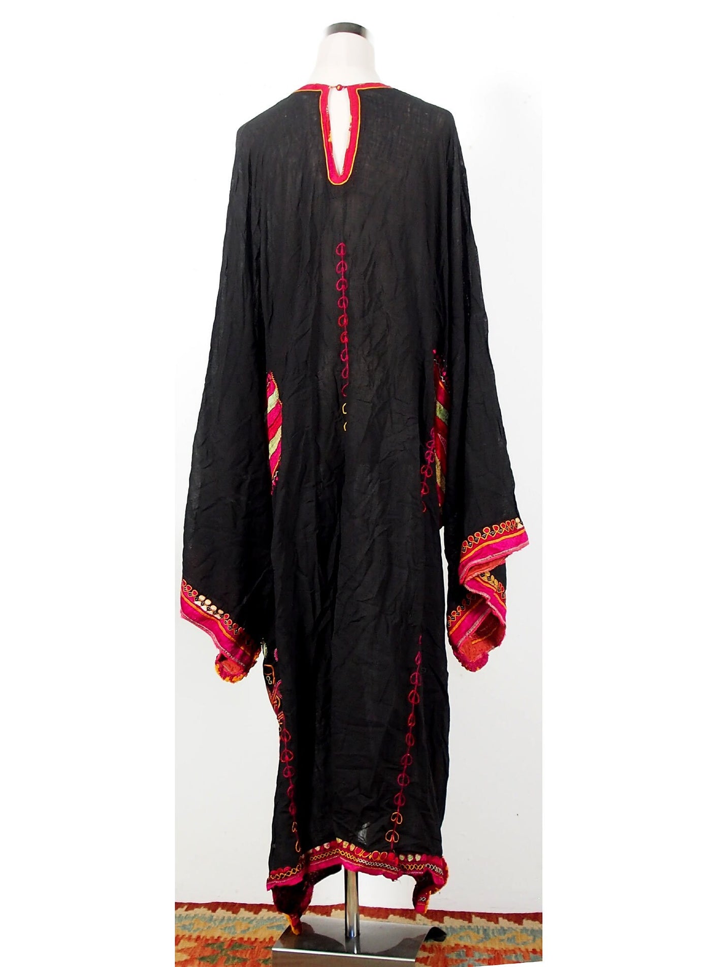 antik originell Frauen Seide handbestickte sommer pulkari Hochzeit Kleid aus Pakistan sindh XXL maß Nr-18/3  Orientsbazar   
