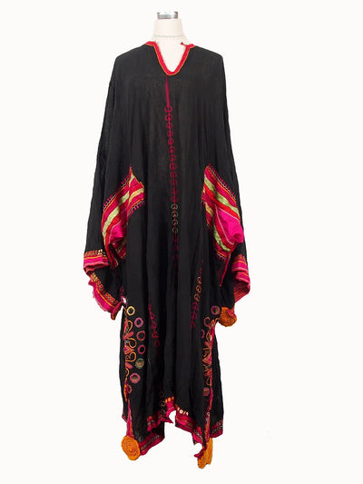 antik originell Frauen Seide handbestickte sommer pulkari Hochzeit Kleid aus Pakistan sindh XXL maß Nr-18/3  Orientsbazar   