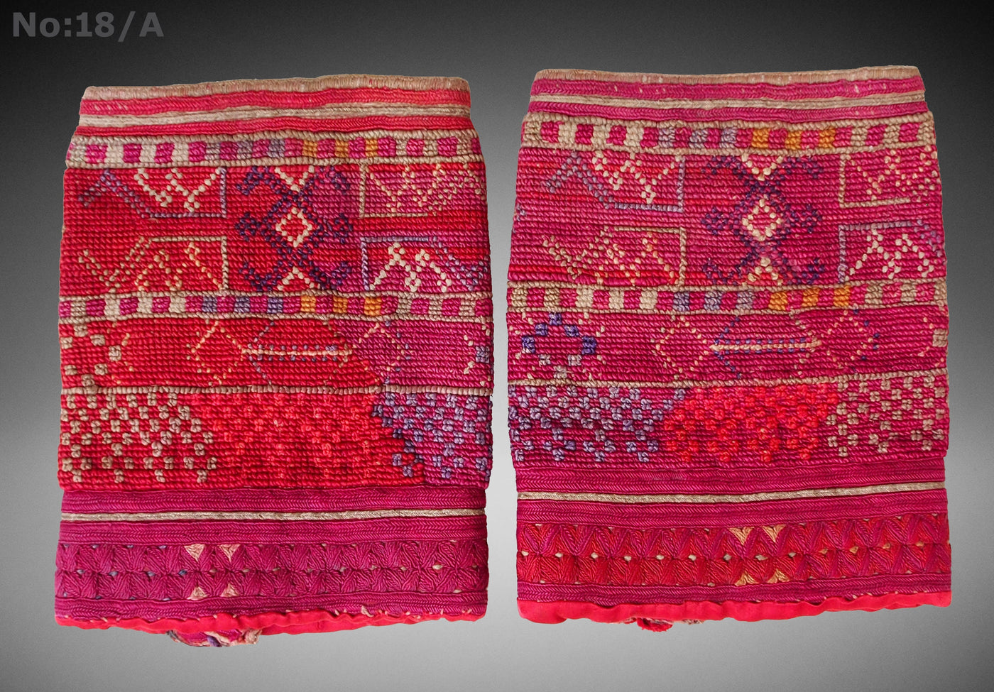 ein Paar antik Orient afghan Nomaden kuchi seide handbestickt islamische frauen Hochzeit Manschetten afghanistan kostüm Nr-18/A  Orientsbazar   