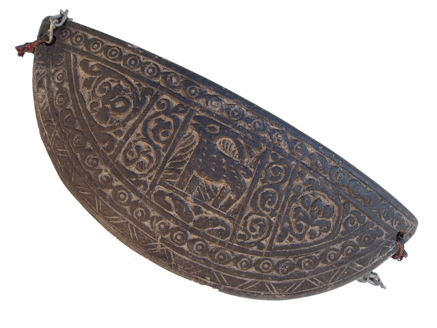 antik islamische Bettelschale Kashkul Kashkool Sufi Dervash Speckstein Afghanistan / Pakistan Nr:2  Orientsbazar   