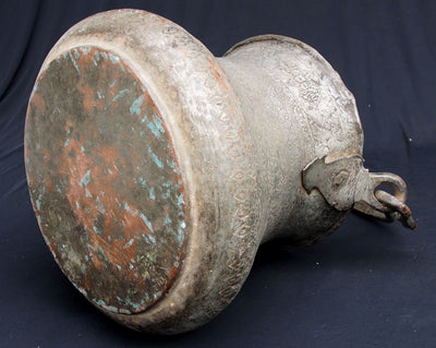 antik riesig Massiv islamische Kupfer verzinnte Kupfer Eimar gefäß 18 / 19. Jh. Sattel No:18/B  Orientsbazar   