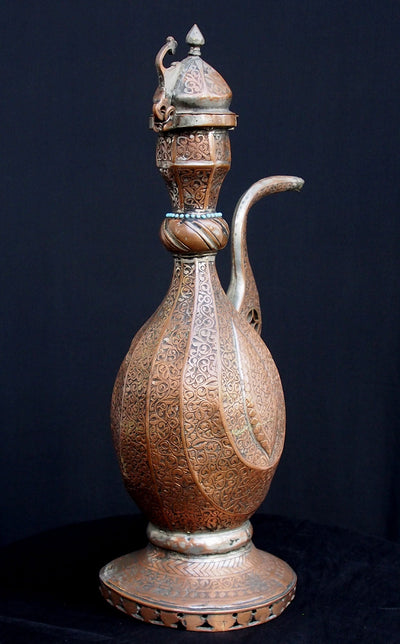 Antik orient kupferTeekanne Kanne um 19 J.h.Bukhara Nr3  Orientsbazar   