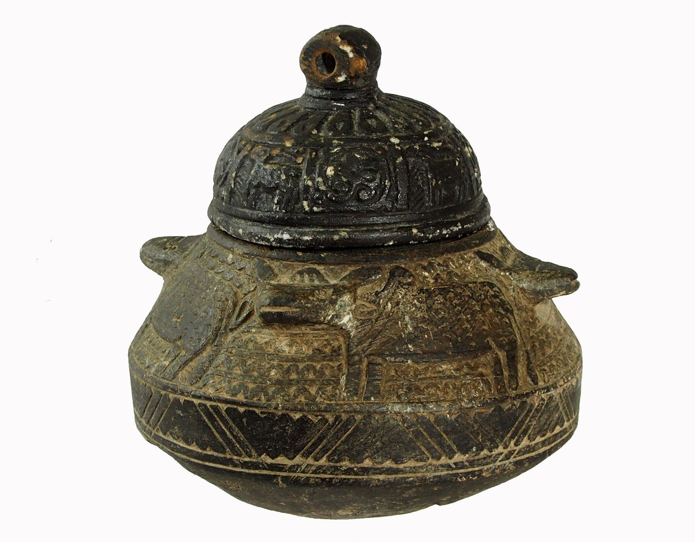 antik sehr seltener islamische Topf Schale kochtopf Speckstein Afghanistan / Pakistan Nr:C  Orientsbazar   