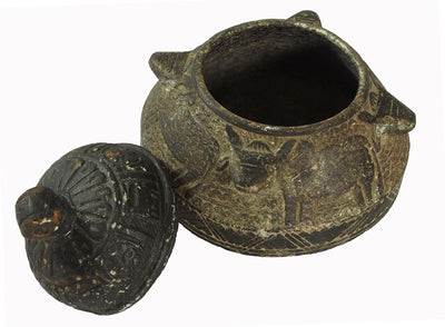 antik sehr seltener islamische Topf Schale kochtopf Speckstein Afghanistan / Pakistan Nr:C  Orientsbazar   