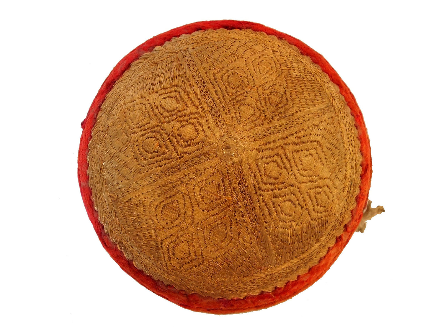 antik und sehr seltener nomaden Männer Herren Hochzeit Hut Mütze mit Stickerei  aus Afghanistan Kandhar Rot  Orientsbazar   