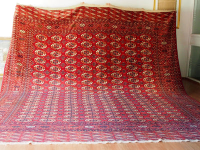 450x355 cm übermäßig groß gigantisch antik turkmen Buchara orientteppich tekke Teppich um 1900 Jh. turkmenistan afghanistan rarität Nr:XXL  Orientsbazar   