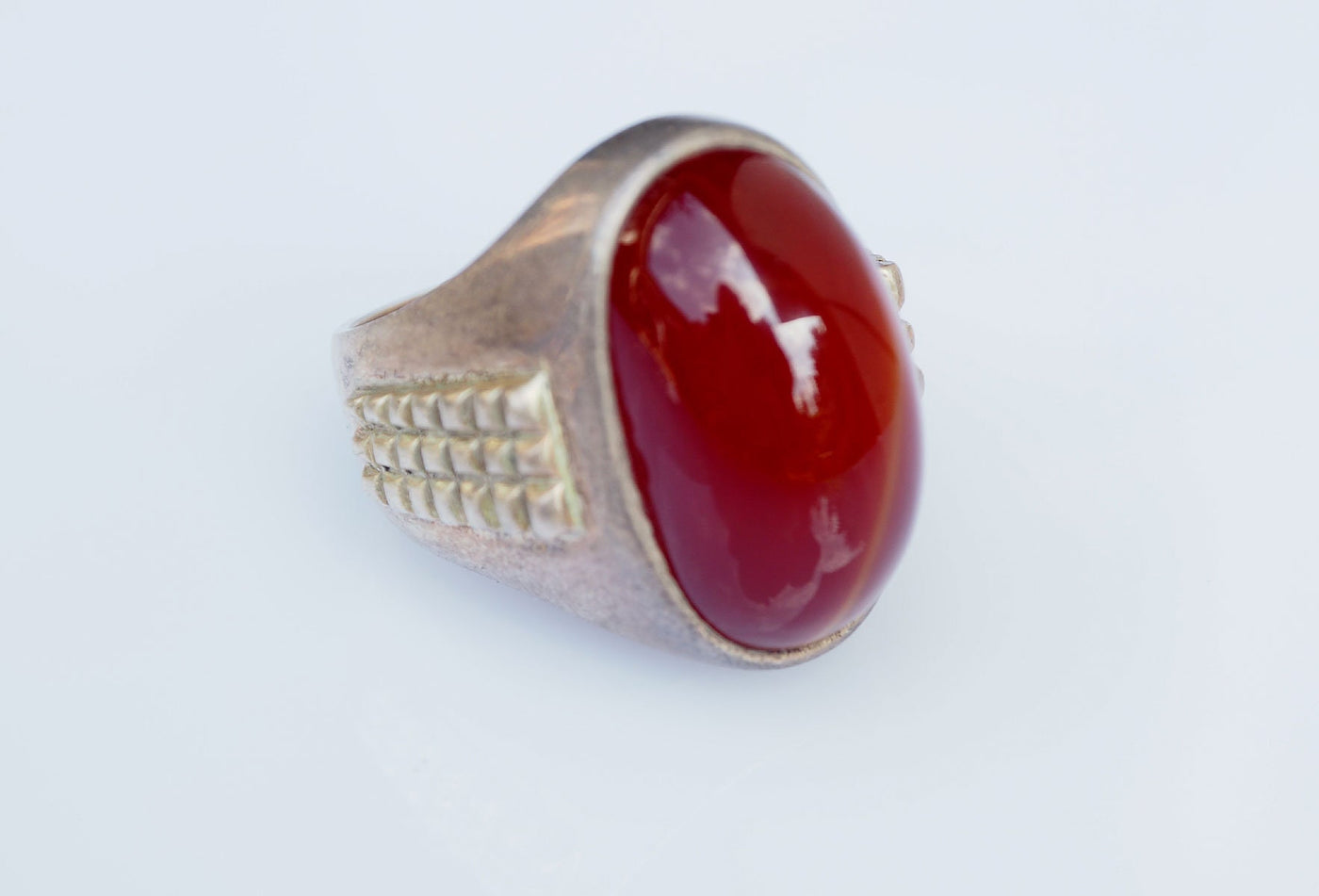 antik orient silber Ring Karneol Afghan statement aqeeq ring aus Afghanistan Nr-19-238 Ring Orientsbazar   
