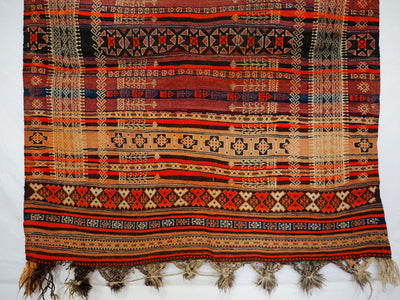 300x132 cm Antik orient handgewebte Teppich Nomaden Balucsumakh kelim afghan Beloch kilim Nr-19/PK-14  Orientsbazar   