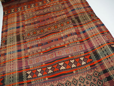 300x132 cm Antik orient handgewebte Teppich Nomaden Balucsumakh kelim afghan Beloch kilim Nr-19/PK-14  Orientsbazar   