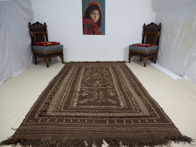 280x155 cm  orient handgewebte Teppich Nomaden belotsch sumakh kelim afghan Beloch kilim Provinzen Taimani Süd-Afghanistan Nr-TM-6  Orientsbazar   
