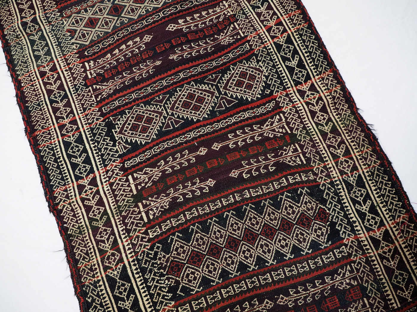 246x92 cm Antik orient handgewebte Teppich Nomaden Balucsumakh kelim afghan Beloch kilim Nr-19/PK-9 Teppiche Orientsbazar   