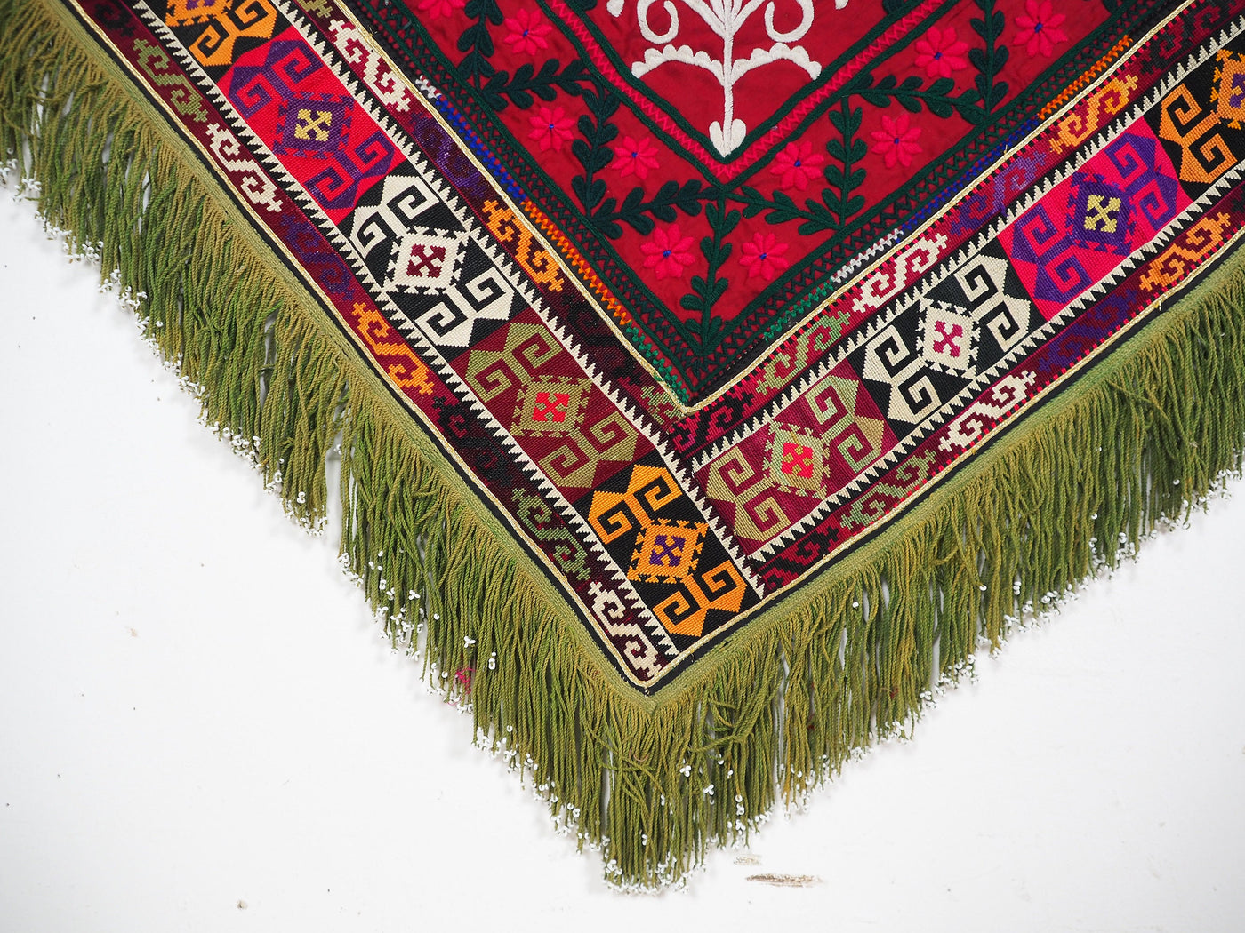 1x stück antik handbestickte islamische Uzbekische Stickerei mitgift  Suzani Jurten Zierband saye-gosha Afghanistan oder Uzbekistan No:1  Orientsbazar   