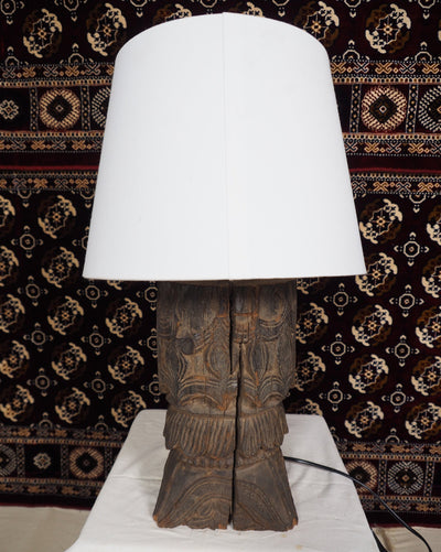 islamische antike  orient massiv Holz Lampenfuß Lampensockel  aus Nuristan Afghanistan Swat-tall pakistan 19/1  Orientsbazar   