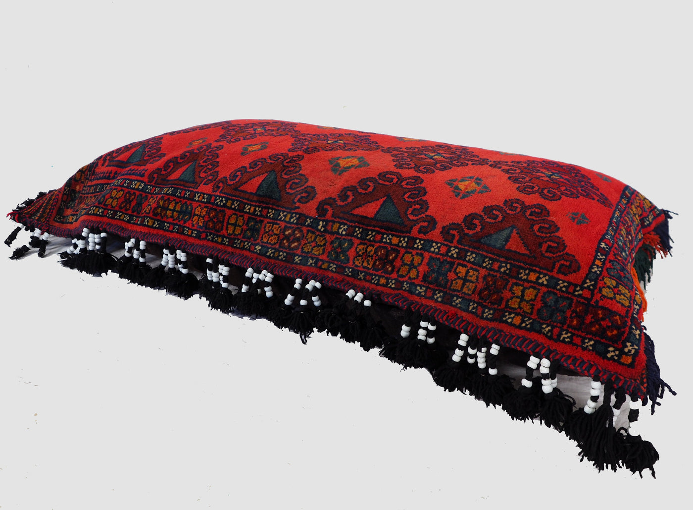 127x71 cm antik orient Afghan belochi Teppich nomaden sitzkissen bodenkissen  Bohemian cushion 1001-nacht Inkl. Füllung  Nr.19/297  Orientsbazar   