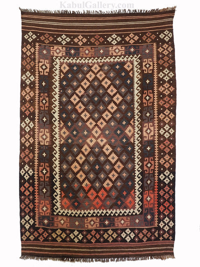 216x137 cm orient handgewebte Teppich Afghan Uzbek Nomaden Planzenfarbe kelim Nord Afghanistan No:271 Teppiche Orientsbazar   