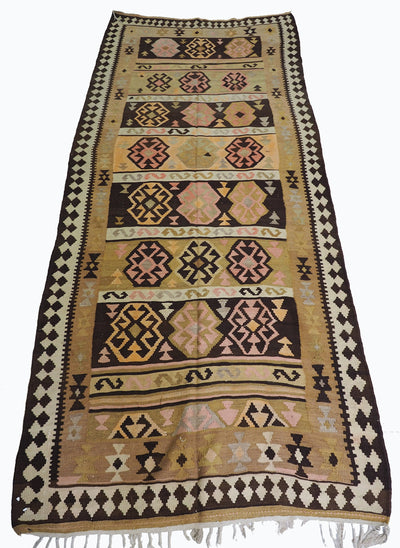 320x125 cm antike handgewebte orient kazak Teppich Nomaden kaukasische kelim  No:327  Orientsbazar   
