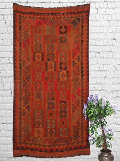 293x144 cm antike handgewebte orient kazak Teppich Nomaden kaukasische kelim  No:462 Teppiche Orientsbazar   