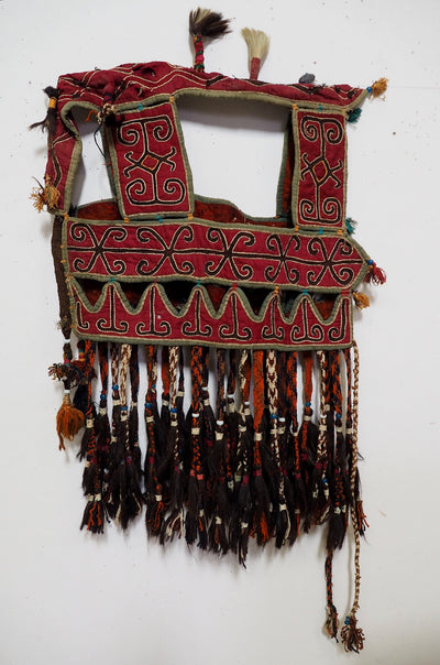 antik handbestickte islamische usbek Kamel kopfschmuck  mitgift  Nord Afghanistan Uzbekistan Turkmenistan 19/B  Orientsbazar   